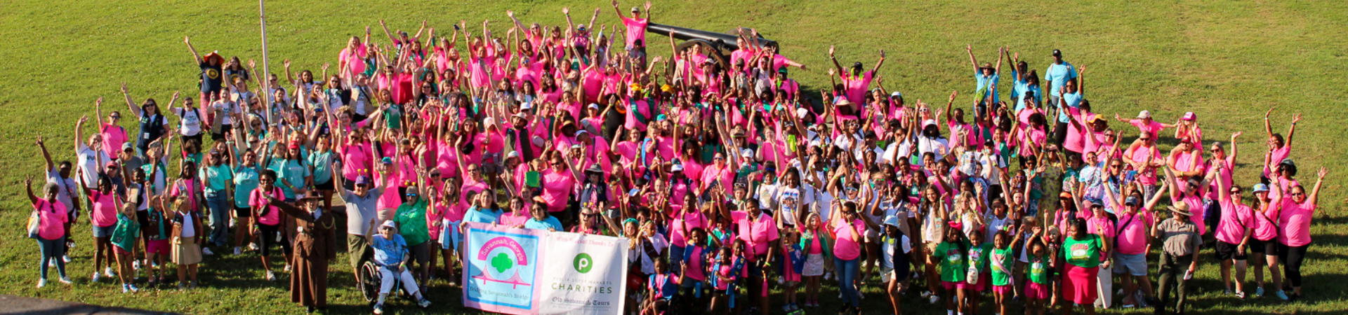  girl scouts at camp 