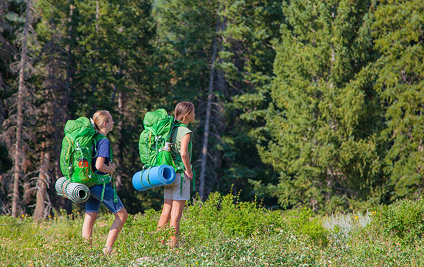 girl scouts backpacking